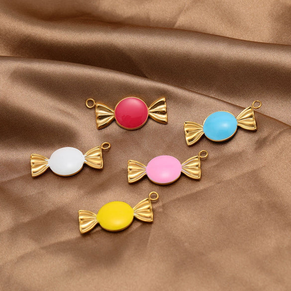 Metal Candyshaped Oildrip Pendant Jewelry Accessory