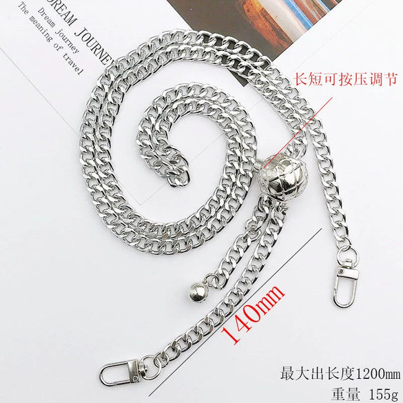 Metal Chain Mobile Phone Slung Chain With Clip Antifall Mobile Phone Lanyard Unisex Electroplating