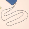 Metal Chain Mobile Phone Slung Chain With Clip Antifall Mobile Phone Lanyard Unisex Electroplating