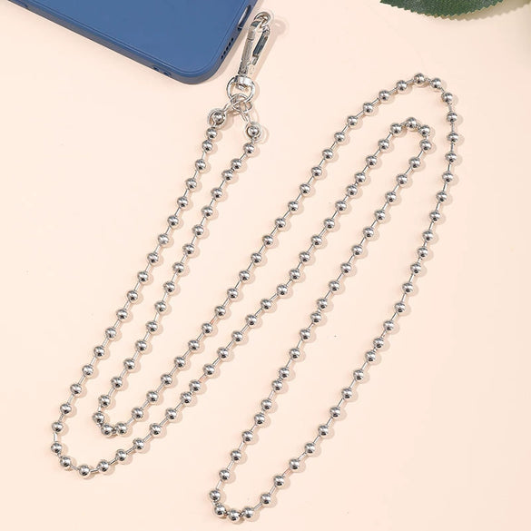 Metal Chain Mobile Phone Slung Chain With Clip Antifall Mobile Phone Lanyard Unisex Electroplating