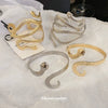 Metal Cold Style Doubleheaded Snake Alloy Bracelet With Electroplating For Women