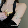 Metal Cold Style Doubleheaded Snake Alloy Bracelet With Electroplating For Women