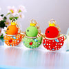 Metal Creative Rhinestone Cute Big Yellow Duck Shape Car Key Chain Women's Bag Pendant