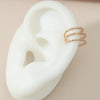Metal Ctype Multilayer Holefree Ear Clip Earrings Copper Electroplated Unisex