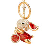 Metal Cute Flying Rabbit Car Keychain And Bag Pendant Creative Gift
