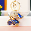 Metal Cute Flying Rabbit Car Keychain And Bag Pendant Creative Gift