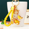 Metal Cute Flying Rabbit Car Keychain And Bag Pendant Creative Gift