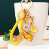 Metal Cute Flying Rabbit Car Keychain And Bag Pendant Creative Gift