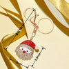 Metal Cute Snowman Elk Santa Claus Car Keychain Bag Pendant Key Ring Christmas Gift For Men And Women
