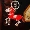 Metal Cute Style Horse Shape Keychain For Women