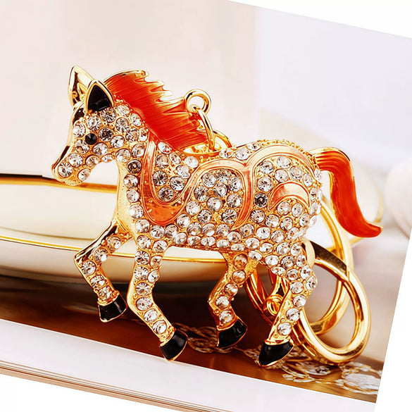 Metal Cute Style Horse Shape Keychain For Women
