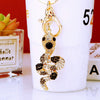 Metal Cute Zodiac Snake Car Keychain For Women Diamondencrusted Bag Pendant Mascot Gift
