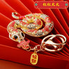 Metal Cute Zodiac Snake Car Keychain For Women Diamondencrusted Bag Pendant Mascot Gift