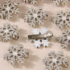 Metal Diamondencrusted Christmas Snowflake Women's Duckbill Clip Hair Accessory