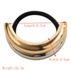 Metal Diamondencrusted Elastic Hair Ring With Plant Flowers Pattern And Electroplating Process