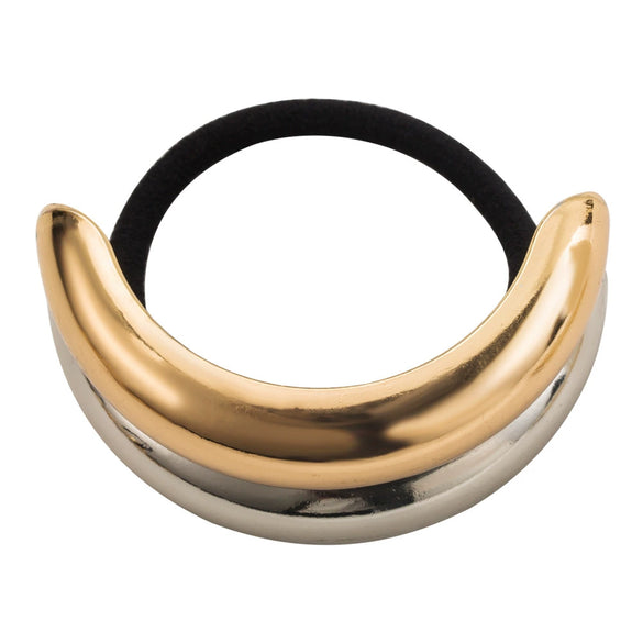 Metal Diamondencrusted Elastic Hair Ring With Plant Flowers Pattern And Electroplating Process