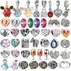 Metal Diamondencrusted Loose Beads Beaded Pendant Bracelet Necklace Jewelry Accessories With Electroplating And Totem Pattern