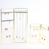 Metal Door Shape Wrought Iron Jewelry Display Rack For Earrings And Necklaces