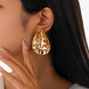 Metal Drop Shape Geometric Minimalist Electroplated Women's Earrings
