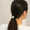 Metal Elastic Hair Ring Geometric Square Female Hair Accessories Alloy Electroplated