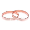 Metal Elastic Men's Bracelet With Geometric Style And Rose Gold Electroplating