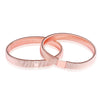 Metal Elastic Men's Bracelet With Geometric Style And Rose Gold Electroplating