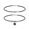 Metal Elbow Hiphop Style Geometric Relief Pendant Beaded Clavicle Necklace Alloy Electroplated