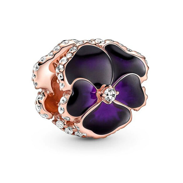 Metal Electroplated Crown Heart Pendant Loose Beads With Totem Pattern For Girls' Diy Beaded Accessories