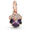 Metal Electroplated Crown Heart Pendant Loose Beads With Totem Pattern For Girls' Diy Beaded Accessories