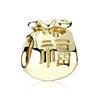 Metal Electroplated Diy Beads Bow Crown Spring Flowers Accessories Bracelet Necklace