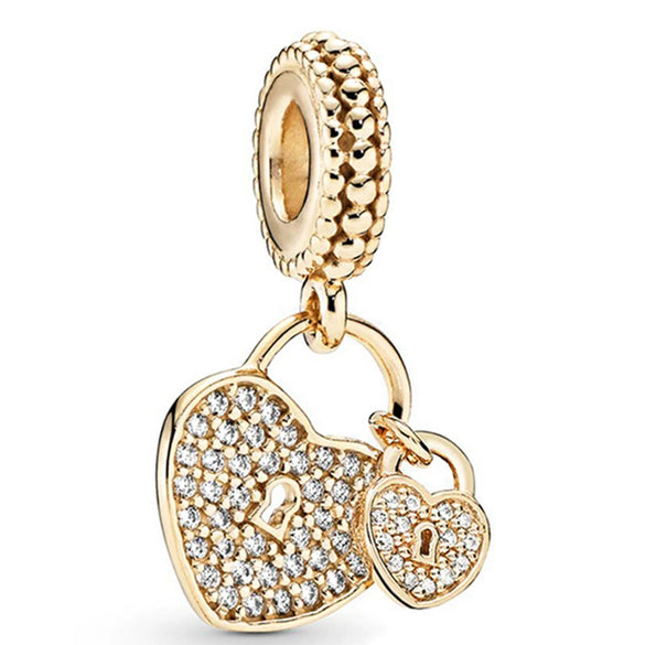 Metal Electroplated Diy Beads Bow Crown Spring Flowers Accessories Bracelet Necklace