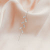 Metal Electroplated Elegant Inlaid Zircon Earrings With Stars And Letters Design