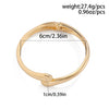 Metal Electroplated Geometric Smooth Opening Water Droplets Hug Bracelet For Women