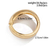Metal Electroplated Irregular Texture Spring Bracelet In Geometric Style