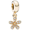 Metal Electroplated Love Pendant Beaded Bracelet With Diamond Embedded And Totem Pattern