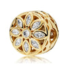 Metal Electroplated Love Pendant Beaded Bracelet With Diamond Embedded And Totem Pattern