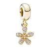 Metal Electroplated Love Pendant Beaded Bracelet With Diamond Embedded And Totem Pattern