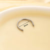 Metal Fashion Geometric Handmade C Shaped Horseshoe Ring Earrings Accessories Polishing