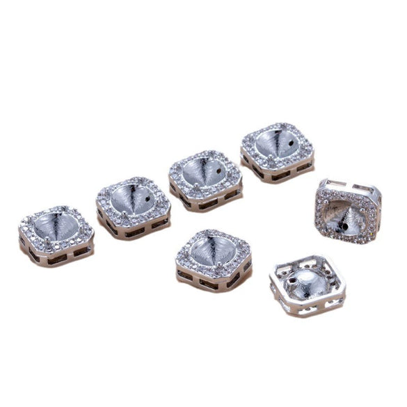 Metal Fashion Ol Geometric Ear Nails Diy Screw Rod Drillholder Ear Accessories With Polishing Treatment