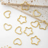 Metal Fivepointed Star Heart Embossed Electroplated Ring Diy Accessories