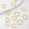 Metal Fivepointed Star Heart Embossed Electroplated Ring Diy Accessories