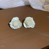 Metal Flower Butterfly Geometric Baking Paint Earrings For Women