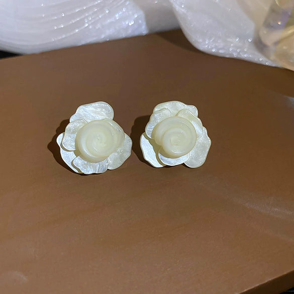 Metal Flower Butterfly Geometric Baking Paint Earrings For Women