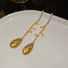 Metal Flower Butterfly Geometric Baking Paint Earrings For Women