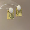 Metal Flower Butterfly Geometric Baking Paint Earrings For Women