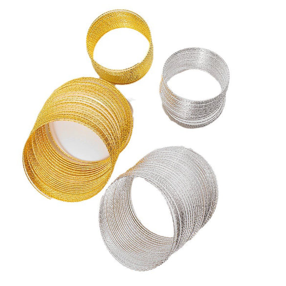 Metal Flower Coil Car Hanging Ring Diy Accessories Antique Natural Style Electroplating