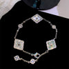 Metal Flower Electroplated Women's Light Luxury Simple Allmatch Bracelet Accessories