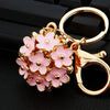 Metal Four Leaf Clover Car Key Chain And Bag Pendant