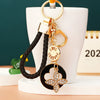 Metal Four Leaf Clover Car Key Chain And Bag Pendant