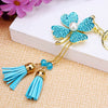 Metal Four Leaf Clover Car Key Chain And Bag Pendant